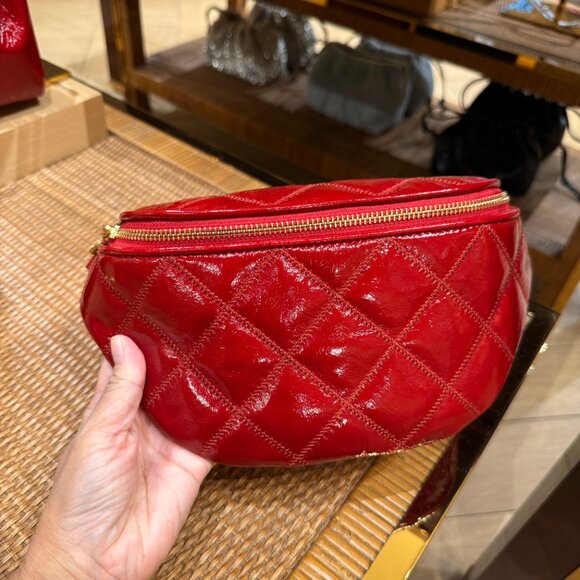 Best Price‼️Tory Burch Willa Belt Bag 169899 Berry $450 - Picture 2 of 9